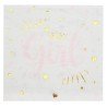 20 tovaglioli per la doccia, rosa bambina, 16,5 x 16,5 cm