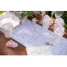 Chemin de table Baby Shower, rose 28cm x 3m