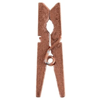 12 pinze in legno oro rosa, dimensioni 3,5 cm