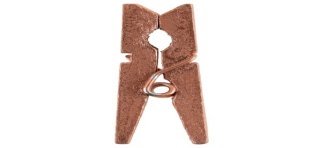 12 pinze in legno oro rosa, dimensioni 3,5 cm