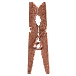 12 pinze in legno oro rosa, dimensioni 3,5 cm