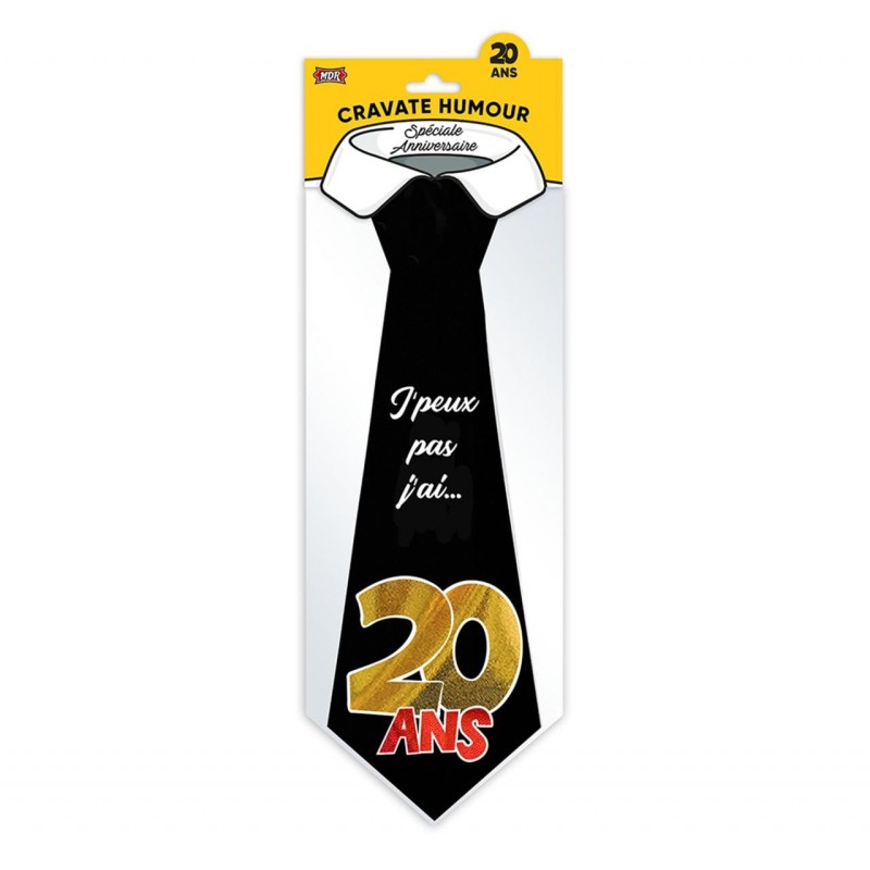 Cravate "20 ans", noir Cravate "20 ans", noir
