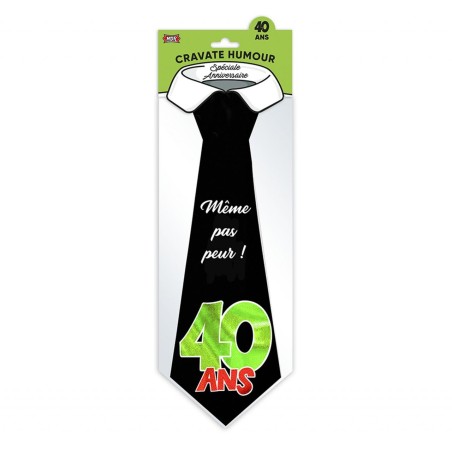 Cravatta "40 ans" nera