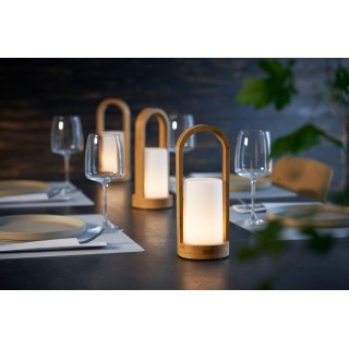 Led Leuchter aus Bambus, 240x100mm