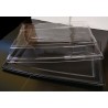5 piatti neri in pet nero 460 x 305 x 18 mm con coperchio a cupola trasparente, 460 x 305 x 70 mm 5 piatti neri in pet nero 460 x 305 x 18 mm con coperchio a cupola trasparente, 460 x 305 x 70 mm