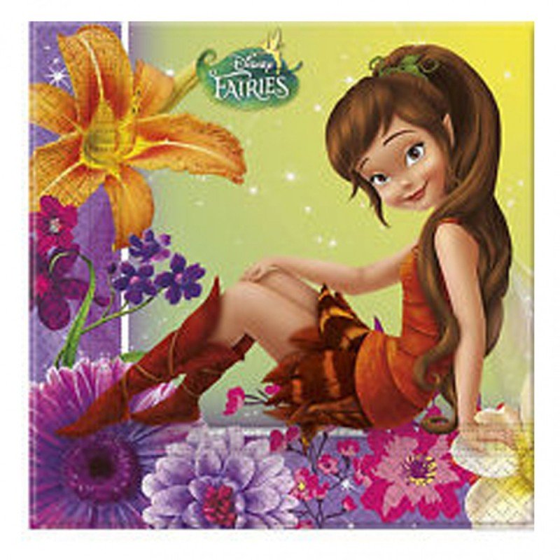 20 Serviettes Fairies, 33 x 33cm