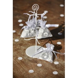 Portant arbre, métal, blanc ,sachet de 1 pièce