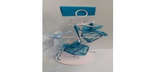 Portant arbre, métal, blanc ,sachet de 1 pièce