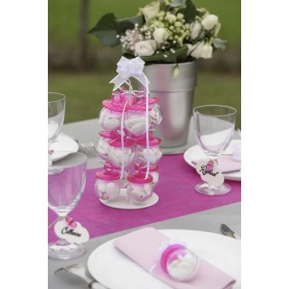 Portant arbre, métal, blanc ,sachet de 1 pièce