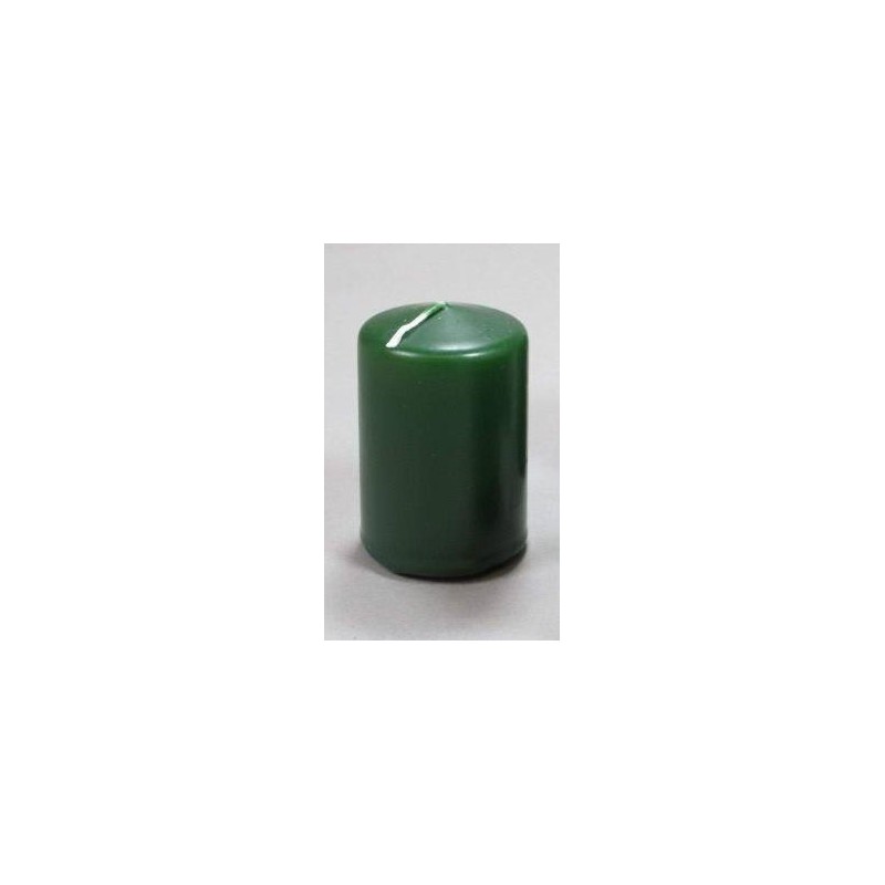 Candela cilindrica 100 x Ø 50 mm 20 h verde Candela cilindrica 100 x Ø 50 mm 20 h verde
