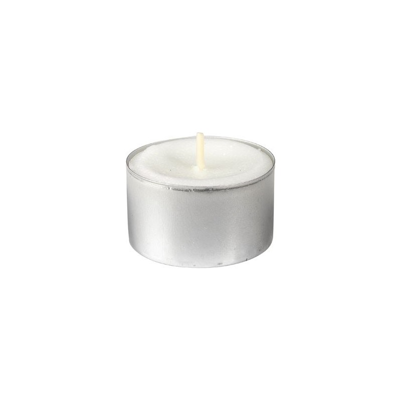 Candela tealight, 8 h Ø 39 mm Bianco, Candela tealight, 8 h Ø 39 mm Bianco,