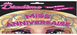 Fuchsia "Joyeux Anniversaire" Tiara