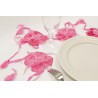 Organza Girlande mit Federn und Blumen, 2,5 meter, fuchsia Organza Girlande mit Federn und Blumen, 2,5 meter, fuchsia