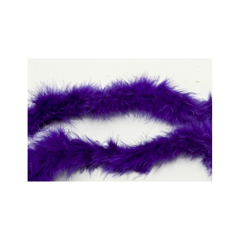 Guirlande de table plumes, 1,8 mètres, prune