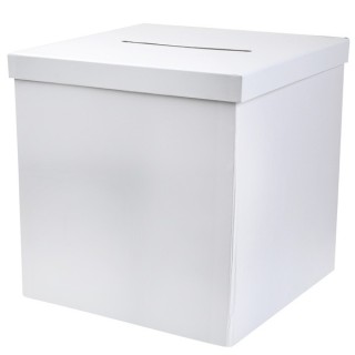 1 Tirelire blanche 20 x 20 x 20 cm