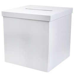 1 Tirelire blanche 20 x 20 x 20 cm