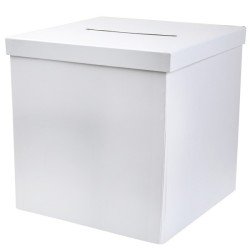 1 Tirelire blanche 20 x 20 x 20 cm