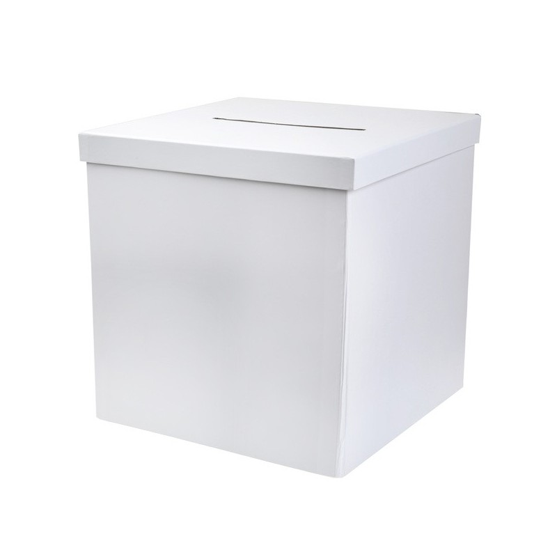 1 Tirelire blanche 20 x 20 x 20 cm