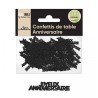 Confetti nero "Joyeux Anniversaire" Carta ecologica