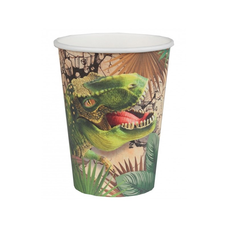 10 tazze Dinosauro 27cl