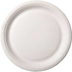 100 Assiettes en carton Ø 22cm 