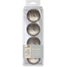4 silberne Metall-Schwimmkerzen 1,5 x 4,5 cm 4 silberne Metall-Schwimmkerzen 1,5 x 4,5 cm