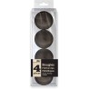4 candele metalliche galleggianti, nere 1,5 x 4,5 cm 4 candele metalliche galleggianti, nere 1,5 x 4,5 cm
