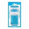 10 Bougies pailletées avec support, bleu 10 Bougies pailletées avec support, bleu