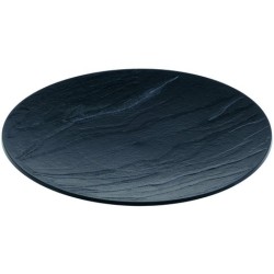 Assiette Piedra noir , ronde  13, D130 mm