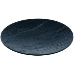 Assiette Piedra noir , ronde  13, D130 mm