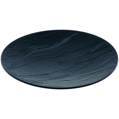 Assiette Piedra noir , ronde  13, D130 mm