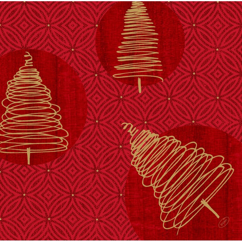 60 Serviettes Dunisoft, 40 x 40 cm 1/4, Elegant Trees 60 Serviettes Dunisoft, 40 x 40 cm 1/4, Elegant Trees