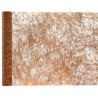 Chemin de table fanon métallisé,  cuivre, 30 cm x 5 mètres Chemin de table fanon métallisé,  cuivre, 30 cm x 5 mètres