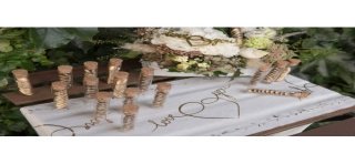 Chemin de table Just Married, coton, 28cmx3m 