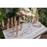 Chemin de table Just Married, coton, 28cmx3m  Chemin de table Just Married, coton, 28cmx3m