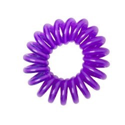 12 Bracelets ressorts, plastique,  violet