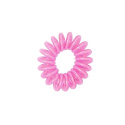 12 Bracelets ressorts, plastique,  rose