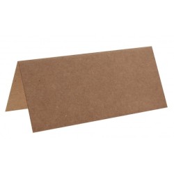 10 Rechteckiger Tischkartenhalter, 3 x 7 cm, kraft
