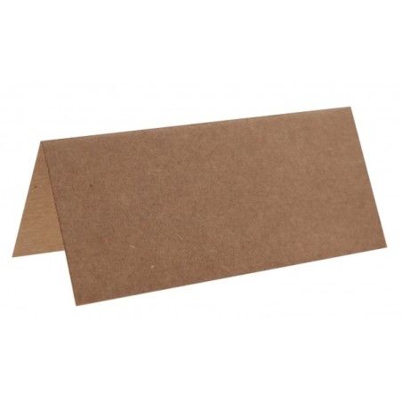 Marque place, carton, 3 x 7 cm, sachet de 10 pièces, kraft