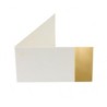 6 Etichette, semplici segnaposto con bordo metallico  oro 6 Etichette, semplici segnaposto con bordo metallico  oro