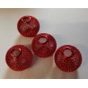8 Mini lampions métal rouge 8 Mini lampions métal rouge