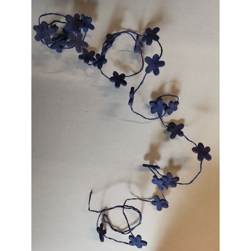 Girlande, Schaum mit kleine Blume, 1.25 m , Violett Girlande, Schaum mit kleine Blume, 1.25 m , Violett