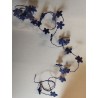 Guirlande mousse petites fleurs, 1,25 m , violet Guirlande mousse petites fleurs, 1,25 m , violet