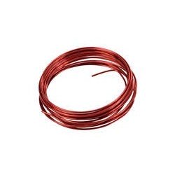 Filo metallico, alluminio, Ø 2 mm, 1 metro, rosso