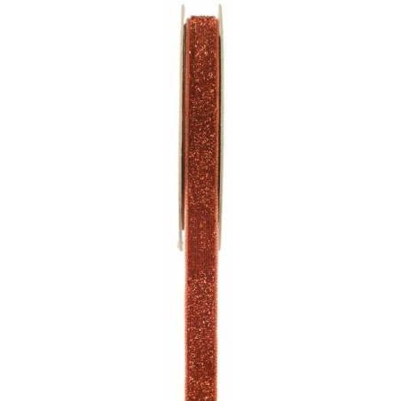 1 selbstklebendes Samtband mit Pailletten, 10 mm x 1 m