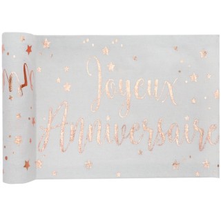 Chemin de table "Joyeux Anniversaire"