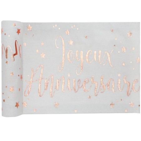 Chemin de table "Joyeux Anniversaire"