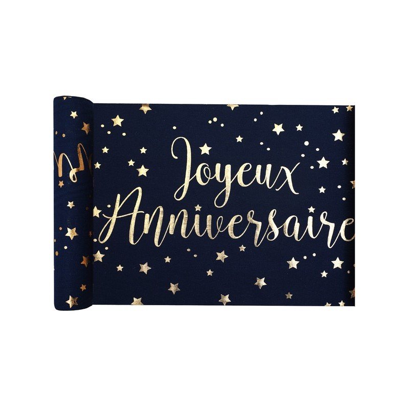 Chemin de table "Joyeux Anniversaire"