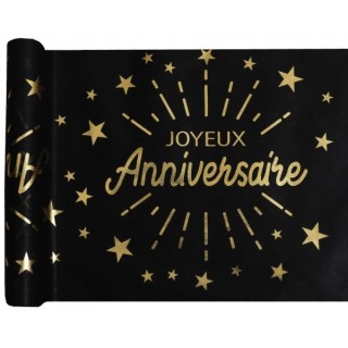 Chemin de table "Joyeux Anniversaire"