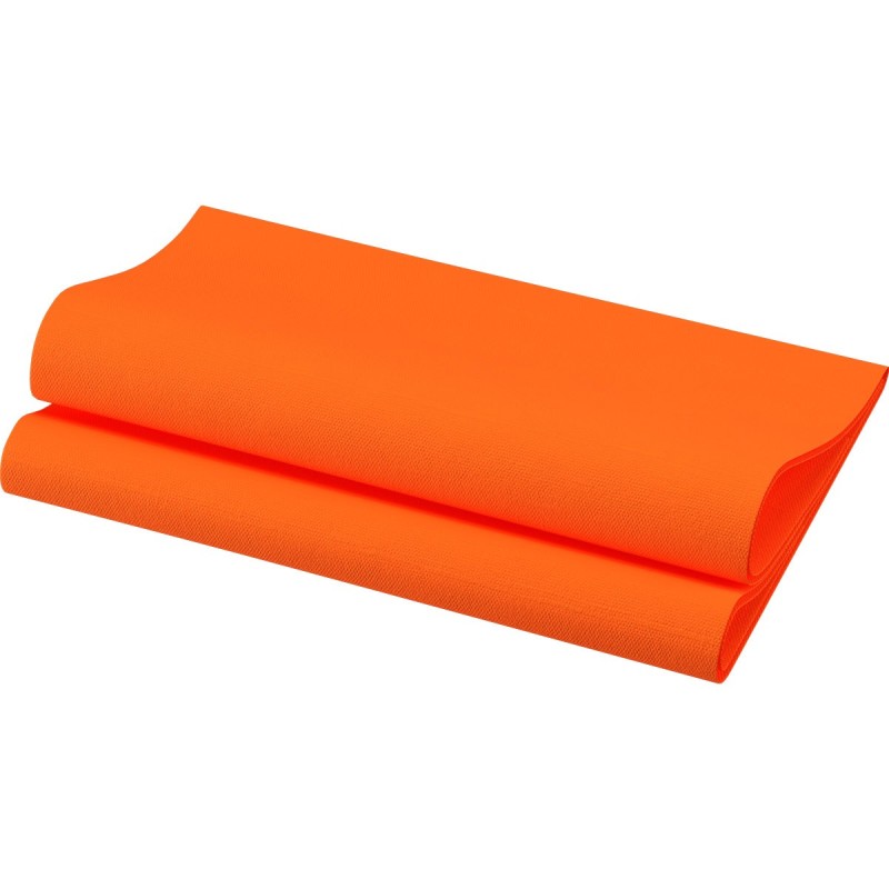 60 Dunisoft Servietten, 40 x 40 cm 1/4,  Sun orange